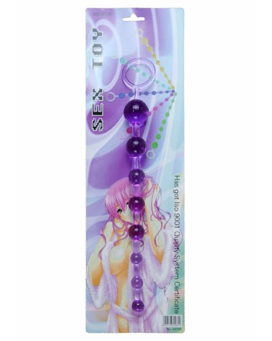 Анальний ланцюжок - Jelly Anal Beads Purple Анальний ланцюжок - Jelly Anal Beads Purple