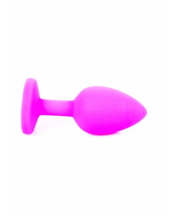 Анальна пробка - Jewellery Pink Silicon Plug Small Light Blue