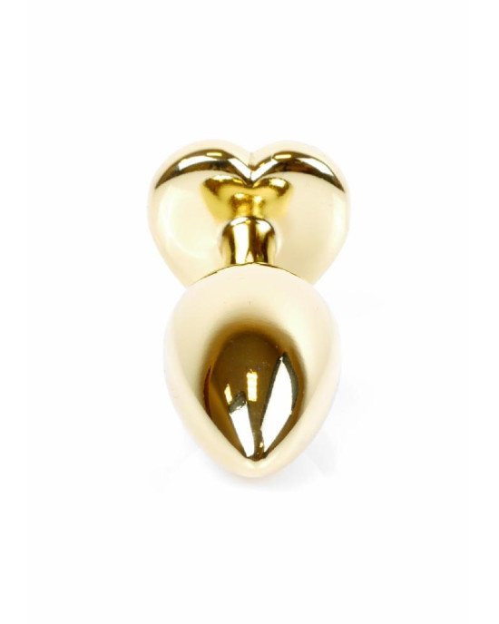 Анальна пробка - Jewellery Gold Heart Plug Red Анальна пробка - Jewellery Gold Heart Plug Red