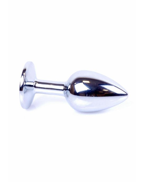 Анальна пробка - Jewellery Silver Plug Light Pink Анальна пробка - Jewellery Silver Plug Light Pink