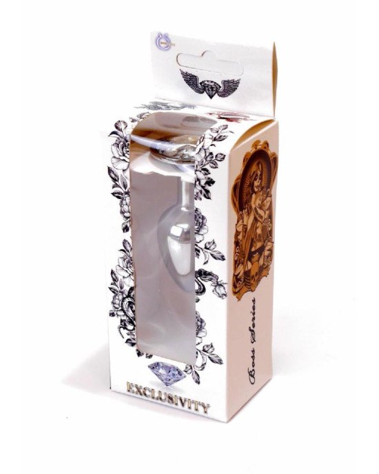Анальна пробка - Jewellery Silver Plug Clear Анальна пробка - Jewellery Silver Plug Clear