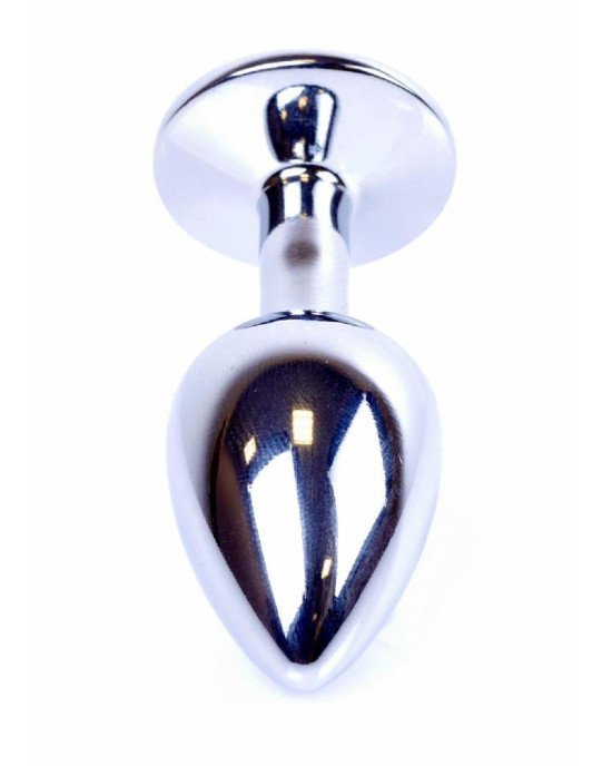 Анальна пробка - Jewellery Silver Plug Green