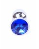 Анальна пробка - Jewellery Silver Plug Dark Blue Анальна пробка - Jewellery Silver Plug Dark Blue