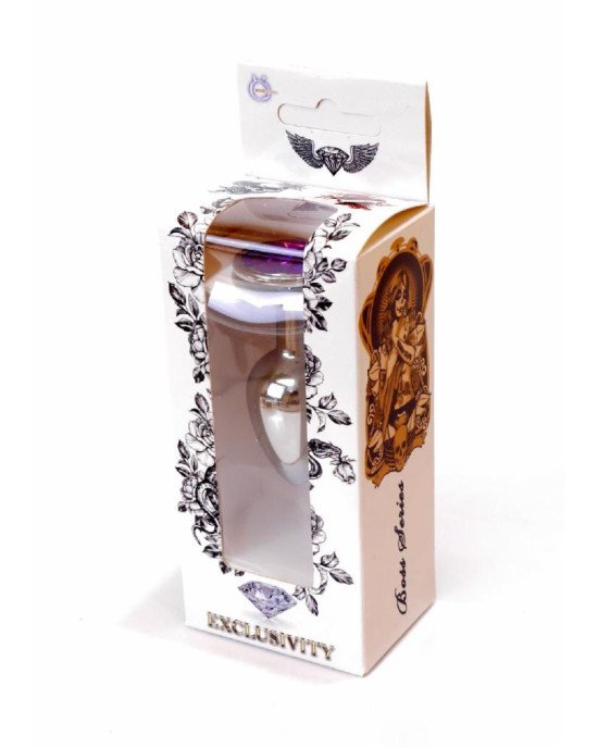 Анальна пробка - Jewellery Silver Plug Purple Анальна пробка - Jewellery Silver Plug Purple