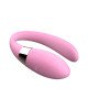 Вібратор для пар - V-Vibe Pink, USB, 7 Function, Remote Control