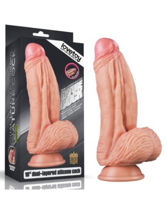 Фалоімітатор - Dual-Layered Silicone Cock 10