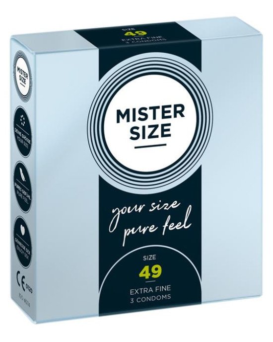 Презервативи - Mister Size 49mm pack of 3 Презервативи - Mister Size 49mm pack of 3