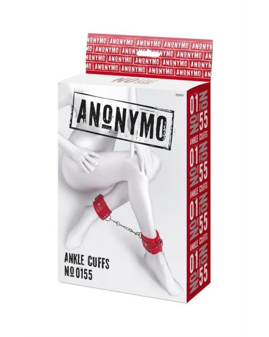 Поножі Anonymo, PU шкіра, червоні, 27 см
