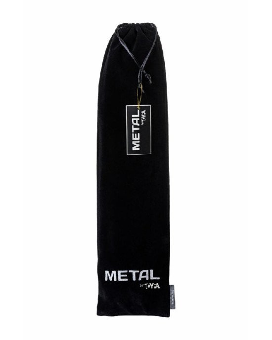 Анальна пробка Metal By Toyfa з біло-рожевим хвостом, метал, сріблястий, 45 см, ø 3,3 см Анальна пробка Metal By Toyfa з біло-рожевим хвостом, метал, сріблястий, 45 см, ø 3,3 см