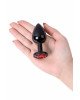 Анальний страз Metal By Toyfa, метал, чорний, з кристалом кольору рубін 8,2 см, ø3,4 см, 85 м Анальний страз Metal By Toyfa, метал, чорний, з кристалом кольору рубін 8,2 см, ø3,4 см, 85 м