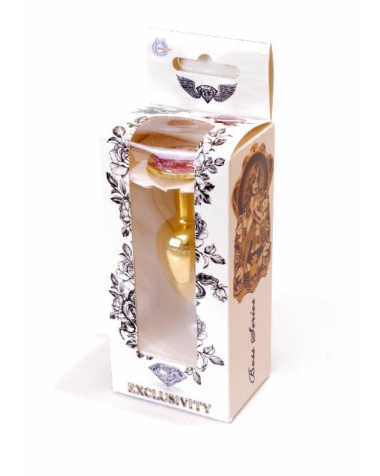 Анальна пробка - Jewellery Gold Plug Light Pink