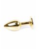 Анальна пробка - Jewellery Gold Plug Light Pink