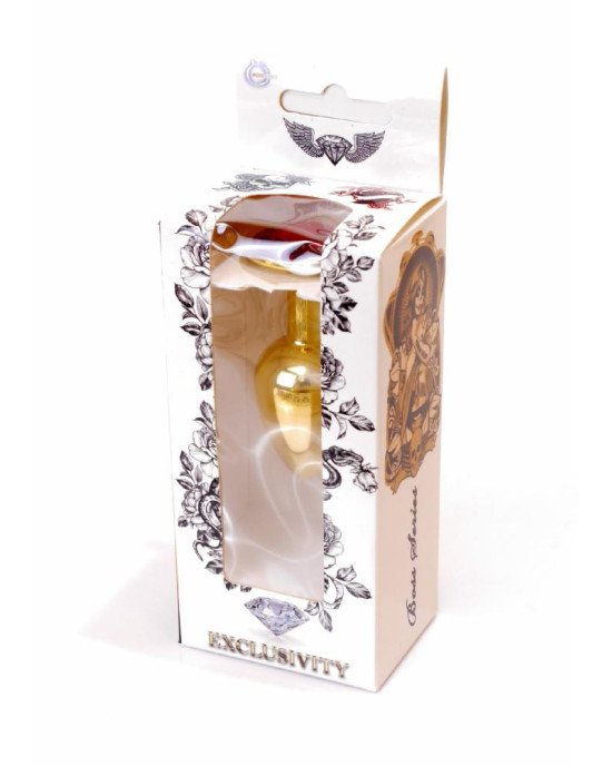 Анальна пробка - Jewellery Gold Plug Red