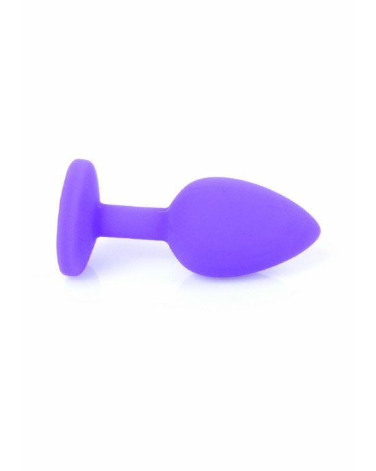 Анальна пробка - Jewellery Purple Silicon Plug Small Red Анальна пробка - Jewellery Purple Silicon Plug Small Red