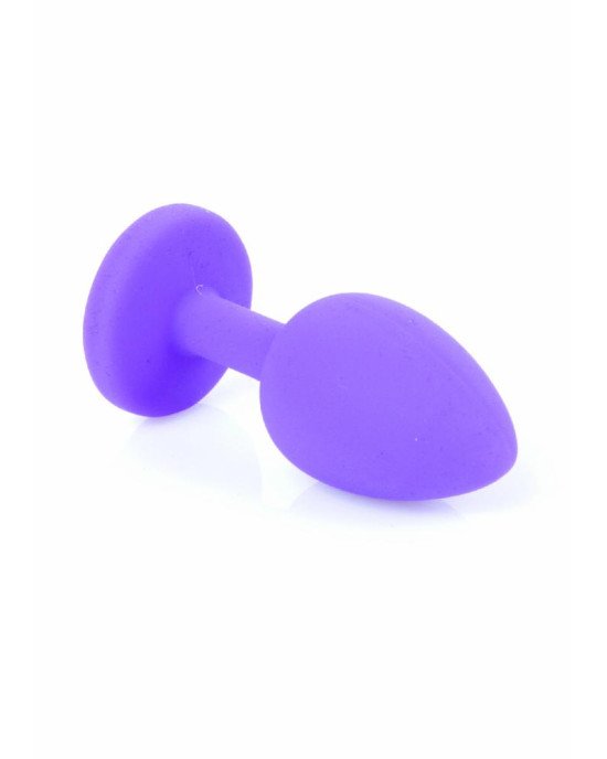 Анальна пробка - Jewellery Purple Silicon Plug Small Red Анальна пробка - Jewellery Purple Silicon Plug Small Red
