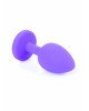 Анальна пробка - Jewellery Purple Silicon Plug Small Red Анальна пробка - Jewellery Purple Silicon Plug Small Red
