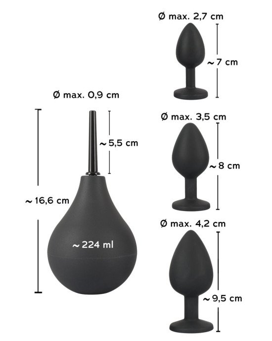 Набір анальних пробок - Black Velvets Anal Kit Набір анальних пробок - Black Velvets Anal Kit