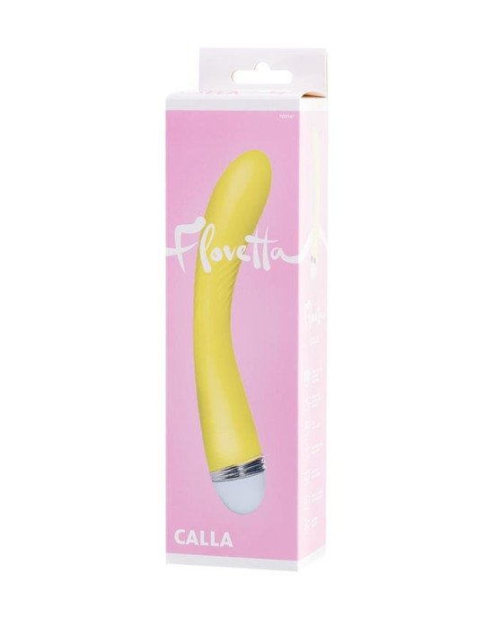 Вібратор Flovetta By Toyfa Calla, силікон, жовтий, 22 см Вібратор Flovetta By Toyfa Calla, силікон, жовтий, 22 см
