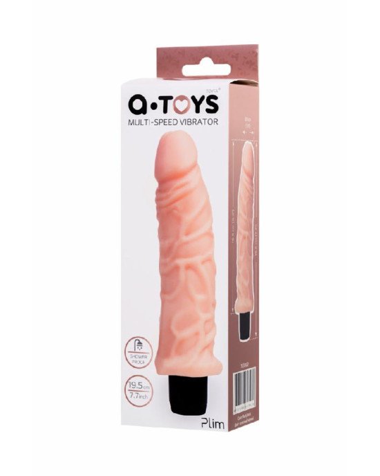 Реалістичний вібратор Toyfa A-Toys Multi-Speed, TPE, 19,5 см Реалістичний вібратор Toyfa A-Toys Multi-Speed, TPE, 19,5 см