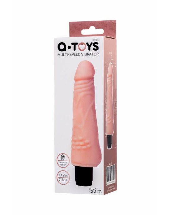 Реалістичний вібратор Toyfa A-Toys Multi-Speed, TPE, 19,2 см Реалістичний вібратор Toyfa A-Toys Multi-Speed, TPE, 19,2 см