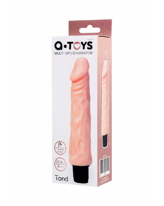 Реалістичний вібратор Toyfa A-Toys Multi-Speed, TPE, 20,5 см Реалістичний вібратор Toyfa A-Toys Multi-Speed, TPE, 20,5 см