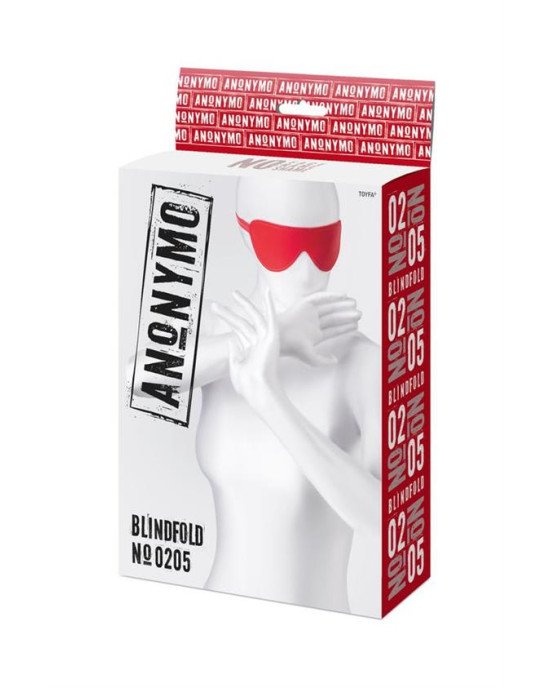 Маска - Anonymo mask, PU leather, red, 65 cm Маска - Anonymo mask, PU leather, red, 65 cm