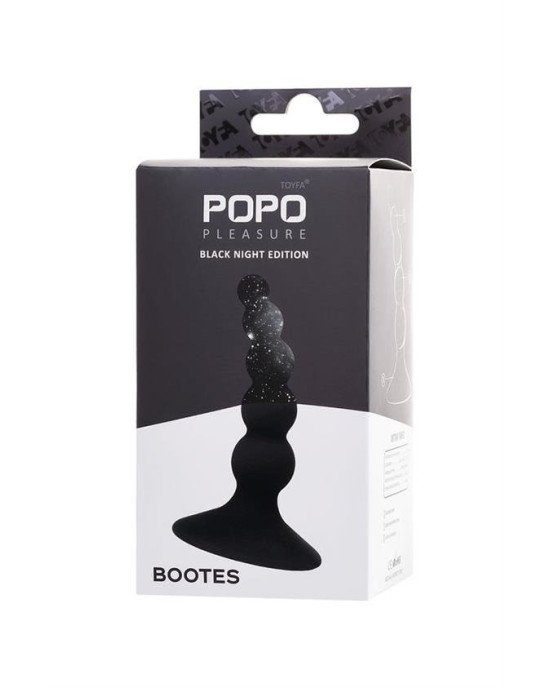 Анальна пробка - POPO Pleasure by TOYFA Boots, silicone, black, 10 cm, O 2.5 cm Анальна пробка - POPO Pleasure by TOYFA Boots, silicone, black, 10 cm, O 2.5 cm