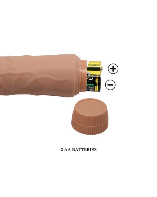Вібратор - Barbara Jeff Vibrator Flesh, 19,5 см Вібратор - Barbara Jeff Vibrator Flesh, 19,5 см