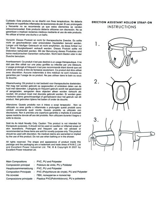 Страпон - Erection Assistant Hollow Strap-On Страпон - Erection Assistant Hollow Strap-On