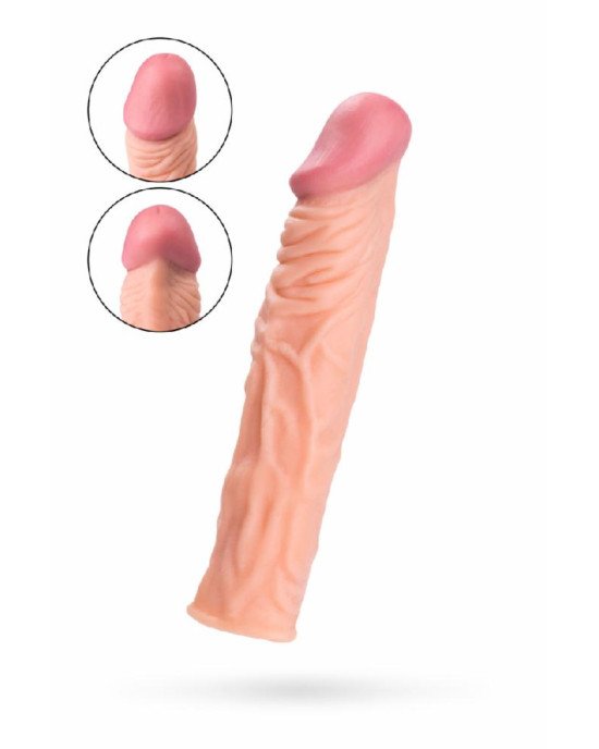Насадка на член Toyfa A-Toys, SoftSkin, тілесний, 19,5 см Насадка на член Toyfa A-Toys, SoftSkin, тілесний, 19,5 см