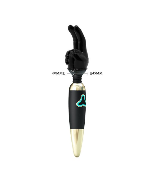Насадка на вібромасажер - Power Head Double Finger Wang Massager Head Transparent