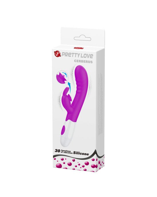 Вібратор - Pretty Love Serberus Licking Vibrator Purple Вібратор - Pretty Love Serberus Licking Vibrator Purple