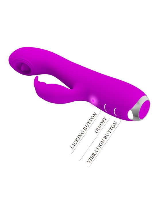 Вібратор - Pretty Love Rachel licking Vibrator Purple