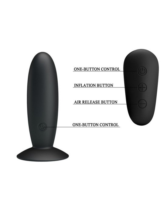 Анальна пробка - MR Play super-smooth vibrating butt plug Black Анальна пробка - MR Play super-smooth vibrating butt plug Black