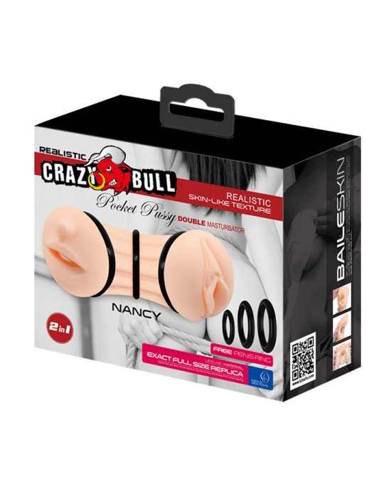 Мастурбатор - Crazy Bull Nancy Pocket Pussy Мастурбатор - Crazy Bull Nancy Pocket Pussy