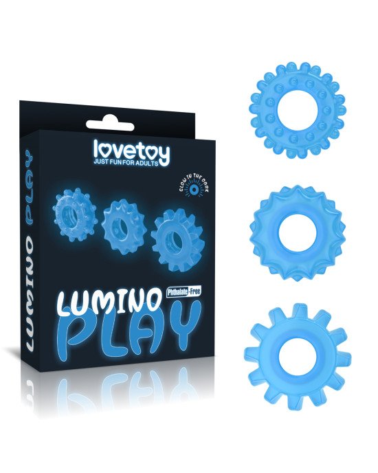Набір ерекційних кілець - Lumino Play Penis Ring Набір ерекційних кілець - Lumino Play Penis Ring