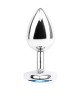 Анальна пробка - Hi-Basic Heart Gem Anal Plug Silver