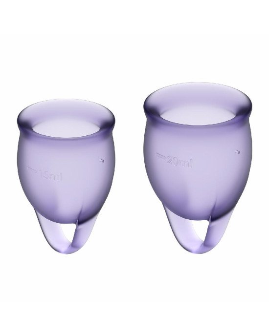 Менструальні чаші - Satisfyer Feel Confident Violet Менструальні чаші - Satisfyer Feel Confident Violet