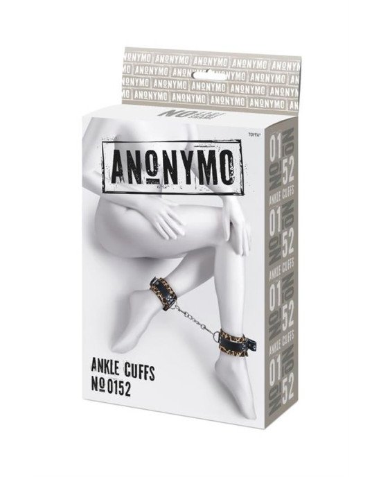 Наручники - Anonymo handcuffs, PU leather, print, 27 cm Наручники - Anonymo handcuffs, PU leather, print, 27 cm