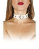 Нашийник Leather Restraints Collar, White Нашийник Leather Restraints Collar, White