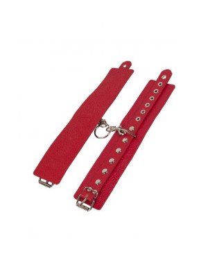 Наручники Leather Restraints Hand Cuffs, Red