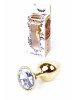 Анальна пробка - Jewellery Gold Plug Clear Анальна пробка - Jewellery Gold Plug Clear