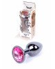 Анальна пробка - Jewellery Dark Silver Plug Pink