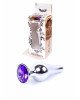 Анальна пробка - Jewellery Silver Long Plug Purple Анальна пробка - Jewellery Silver Long Plug Purple