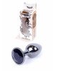Анальна пробка - Jewellery Dark Silver Plug Black Анальна пробка - Jewellery Dark Silver Plug Black