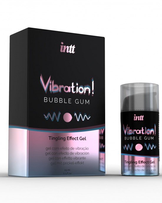 Рідкий вібратор - Intt Vibration! Bubble Gum, 15 мл Рідкий вібратор - Intt Vibration! Bubble Gum, 15 мл