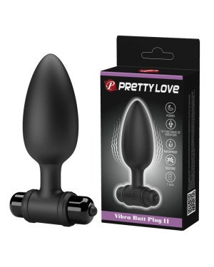 Анальна пробка - Pretty Love Vibra Butt Plug II Black