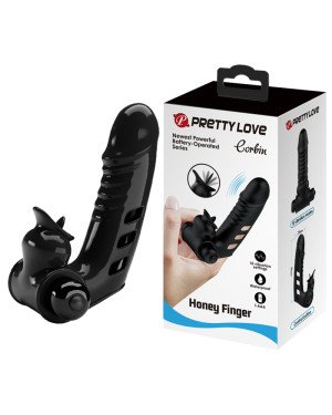Насадка на палець - Pretty Love Corbin Finger Vibrator Black