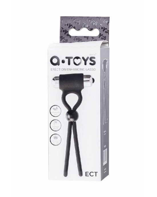 Ерекційна петля - A-Toys Erection enhancing lasso Ect , black, silicone, 14cm Ерекційна петля - A-Toys Erection enhancing lasso Ect , black, silicone, 14cm