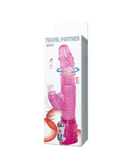 Вібратор - Travel Partner Vibrator rotating 29,5 cm Purple Вібратор - Travel Partner Vibrator rotating 29,5 cm Purple